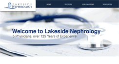 Desktop Screenshot of lakesidenephrology.com